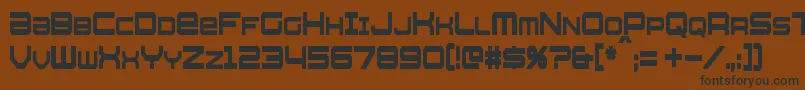 Police WhittleCondensed – polices noires sur fond brun