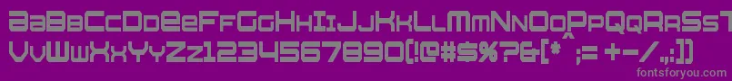 Fonte WhittleCondensed – fontes cinzas em um fundo violeta