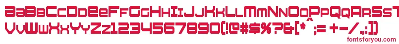 WhittleCondensed Font – Red Fonts on White Background