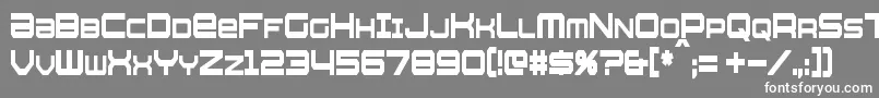 WhittleCondensed Font – White Fonts on Gray Background
