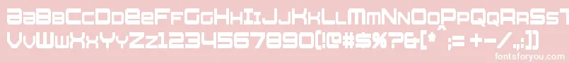 WhittleCondensed Font – White Fonts on Pink Background