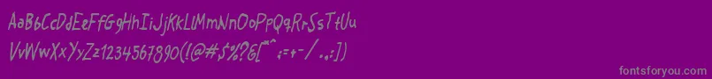 Шрифт Crosspatchers – серые шрифты на фиолетовом фоне