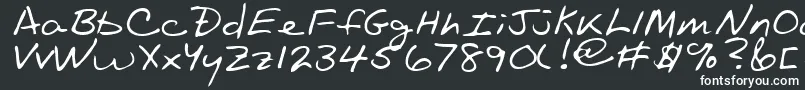 Шрифт OaklandRegular – белые шрифты