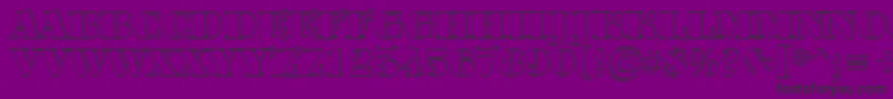 ABodoniortotitulshBlack Font – Black Fonts on Purple Background