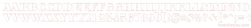 ABodoniortotitulshBlack Font – Pink Fonts on White Background