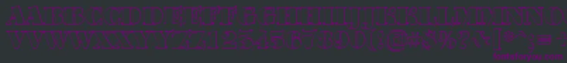 ABodoniortotitulshBlack Font – Purple Fonts on Black Background