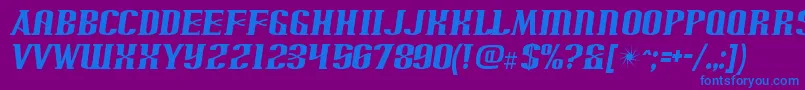 ArnpriorRegular Font – Blue Fonts on Purple Background