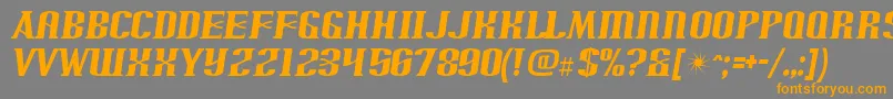 ArnpriorRegular Font – Orange Fonts on Gray Background