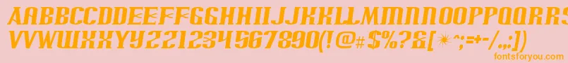 ArnpriorRegular Font – Orange Fonts on Pink Background