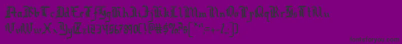 Redcoatc Font – Black Fonts on Purple Background