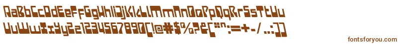 Шрифт LaserdiscoItalicalt – коричневые шрифты на белом фоне