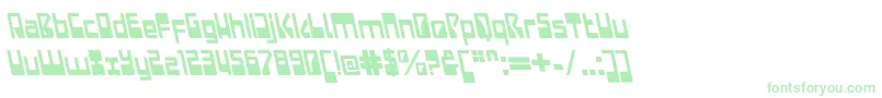 LaserdiscoItalicalt Font – Green Fonts on White Background