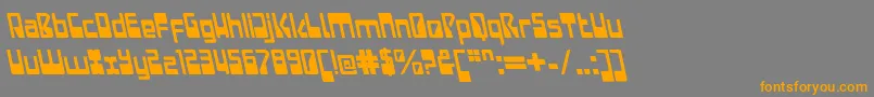 Weitere Informationen zur LaserdiscoItalicalt-Schriftart LaserdiscoItalicalt-Schriftart – Orangefarbene Schriften auf grauem Hintergrund