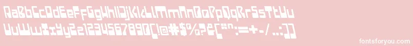 LaserdiscoItalicalt Font – White Fonts on Pink Background