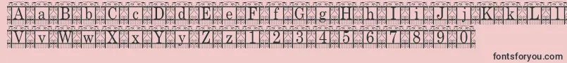 TheGarden Font – Black Fonts on Pink Background