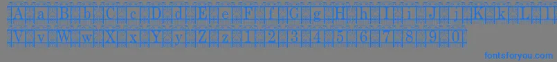 TheGarden Font – Blue Fonts on Gray Background