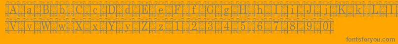 TheGarden Font – Gray Fonts on Orange Background