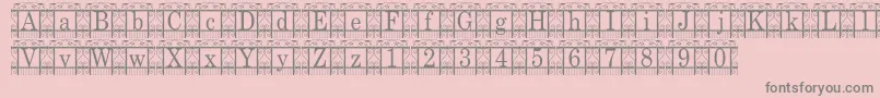 TheGarden-Schriftart – Graue Schriften auf rosa Hintergrund