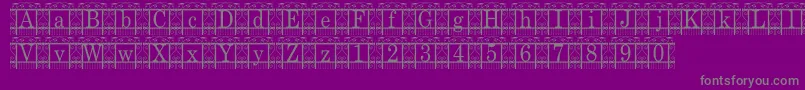 TheGarden Font – Gray Fonts on Purple Background