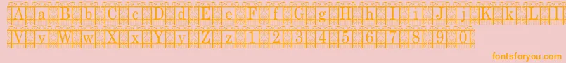 TheGarden Font – Orange Fonts on Pink Background