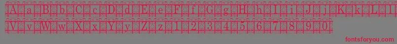 More about TheGarden Font TheGarden Font – Red Fonts on Gray Background