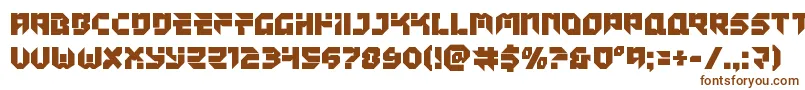 Tokyodrifterstaight Font – Brown Fonts on White Background