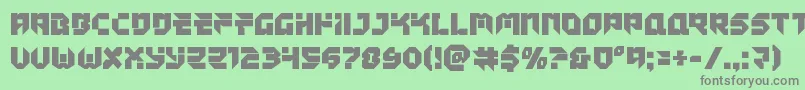 Tokyodrifterstaight Font – Gray Fonts on Green Background