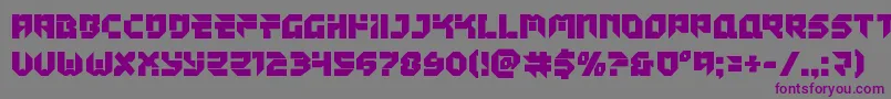 Tokyodrifterstaight Font – Purple Fonts on Gray Background