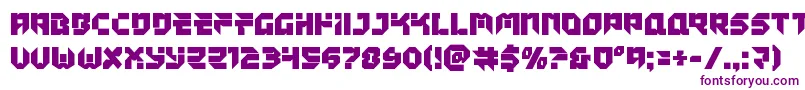 Tokyodrifterstaight Font – Purple Fonts on White Background