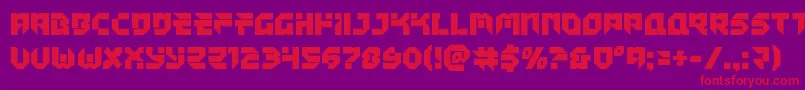 Tokyodrifterstaight Font – Red Fonts on Purple Background