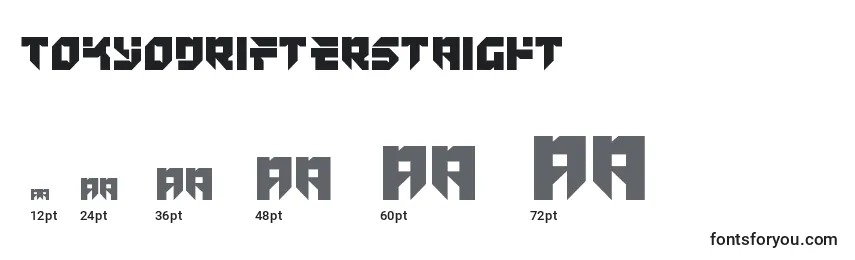 Размеры шрифта Tokyodrifterstaight