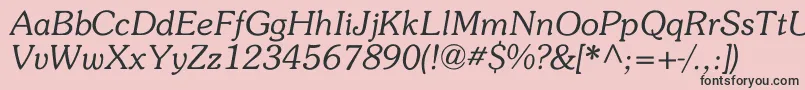 Memory Font – Black Fonts on Pink Background