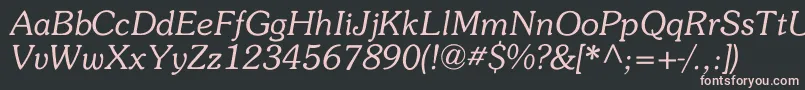 Memory Font – Pink Fonts on Black Background