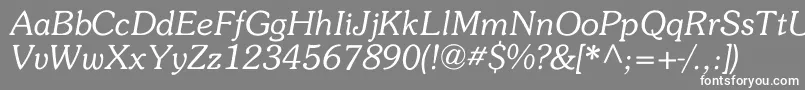 フォントMemory – 灰色の背景に白い文字