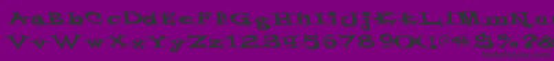 StyrofoamfeelingsRegular Font – Black Fonts on Purple Background