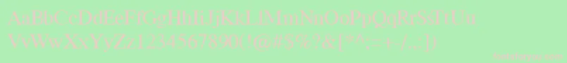 Шрифт CumberlandMedium – розовые шрифты на зелёном фоне