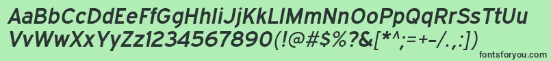 ExpresswaysbItalic Font – Black Fonts on Green Background