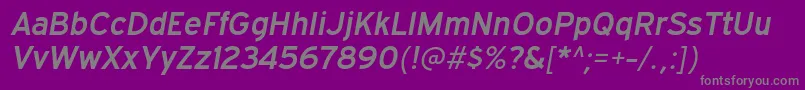 ExpresswaysbItalic Font – Gray Fonts on Purple Background