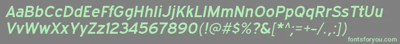 ExpresswaysbItalic Font – Green Fonts on Gray Background