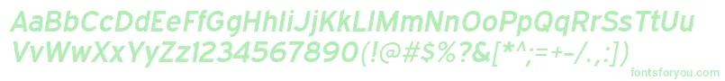 ExpresswaysbItalic Font – Green Fonts on White Background