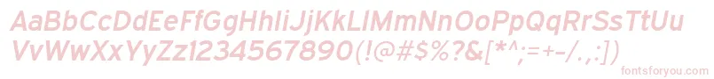 ExpresswaysbItalic Font – Pink Fonts on White Background