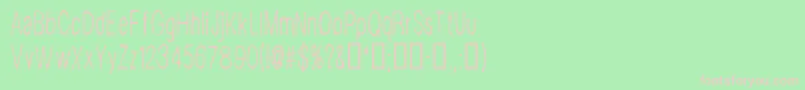 フォントCfdisappointedRegular – 緑の背景にピンクのフォント