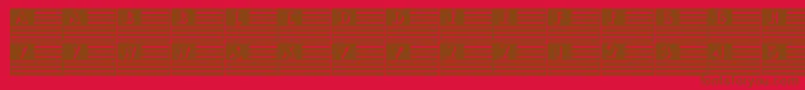 101IPledgeAllegiance Font – Brown Fonts on Red Background