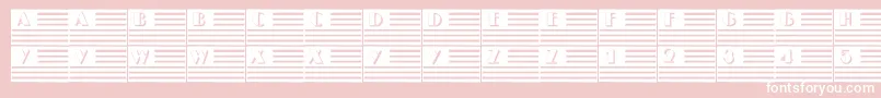 Шрифт 101IPledgeAllegiance – белые шрифты на розовом фоне