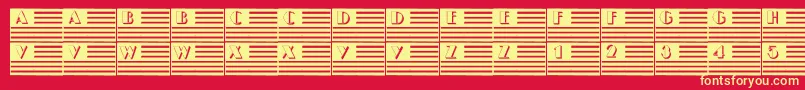 101IPledgeAllegiance Font – Yellow Fonts on Red Background