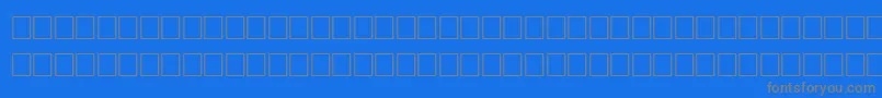 FichteRegular Font – Gray Fonts on Blue Background