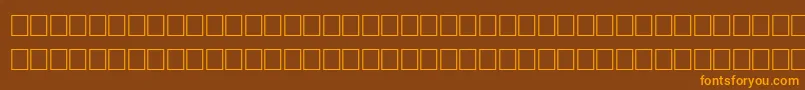 FichteRegular Font – Orange Fonts on Brown Background