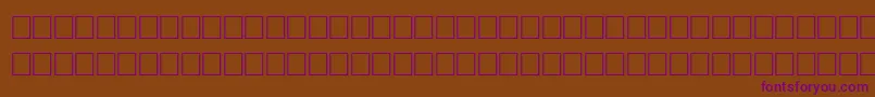 FichteRegular Font – Purple Fonts on Brown Background
