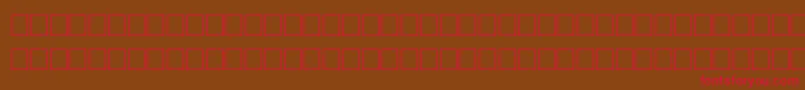 FichteRegular Font – Red Fonts on Brown Background