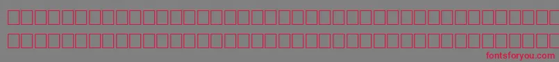 FichteRegular Font – Red Fonts on Gray Background